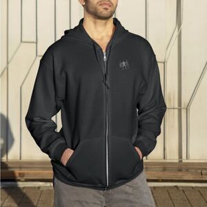 Eternal Mens Hoodie Zip Up Black/green/white. Nwt